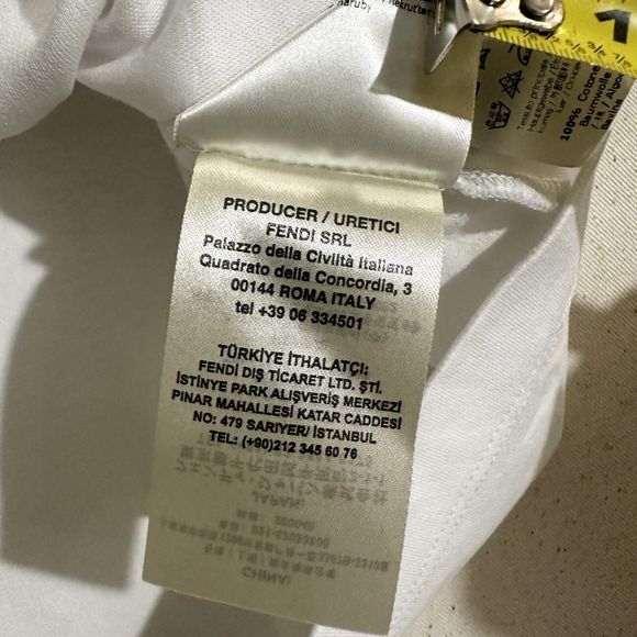 Authentic Fendi Women’s White Top Size Small - Picture 14 of 15